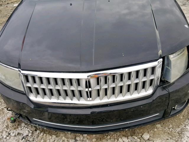 3LNHM26T38R655054 - 2008 LINCOLN MKZ BLACK photo 7