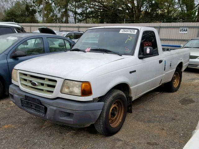 1FTYR10E11PB79636 - 2001 FORD RANGER WHITE photo 2