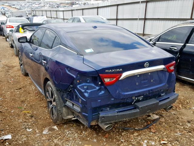 1N4AA6AP3GC449753 - 2016 NISSAN MAXIMA 3.5 BLUE photo 3