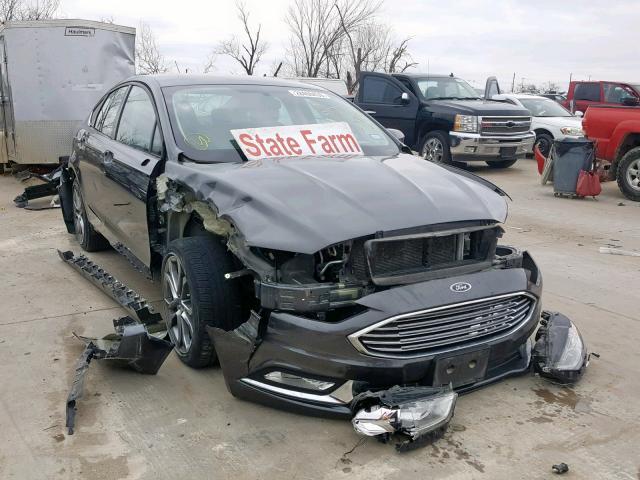 3FA6P0G79HR283721 - 2017 FORD FUSION S CHARCOAL photo 1