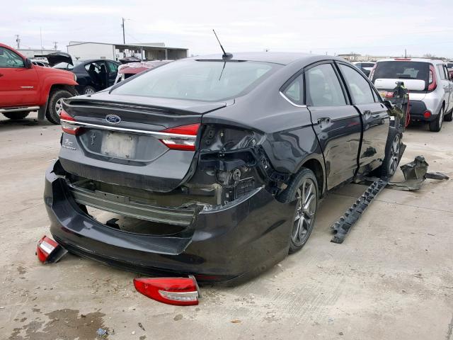 3FA6P0G79HR283721 - 2017 FORD FUSION S CHARCOAL photo 4