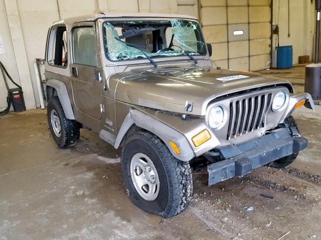 1J4FA29126P740478 - 2006 JEEP WRANGLER / BEIGE photo 1