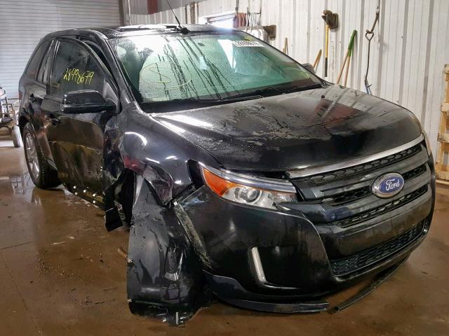 2FMDK3JC5DBA25563 - 2013 FORD EDGE SEL BLACK photo 1