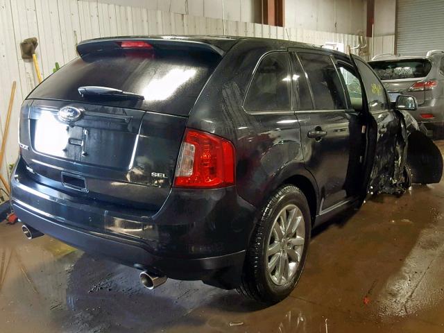 2FMDK3JC5DBA25563 - 2013 FORD EDGE SEL BLACK photo 4