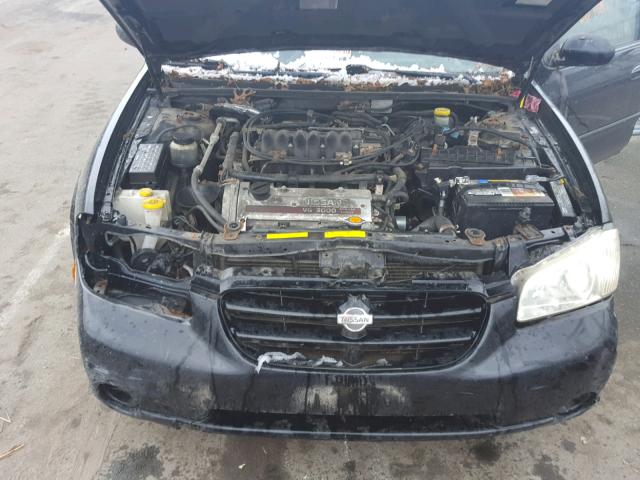 JN1CA31D61T822365 - 2001 NISSAN MAXIMA GXE BLACK photo 7