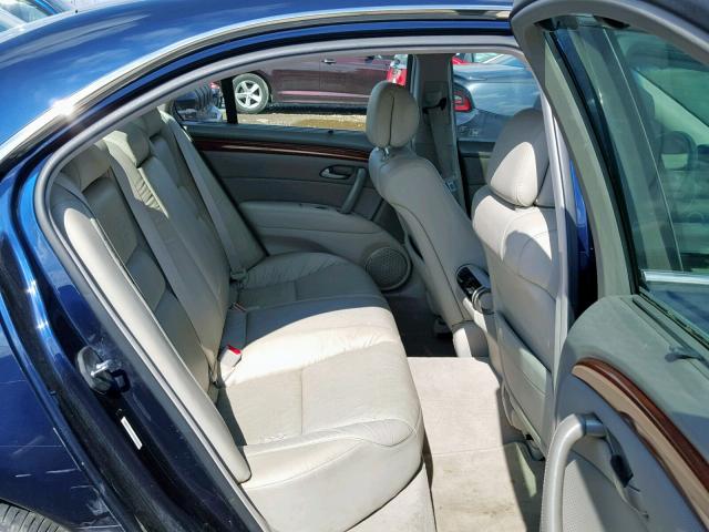 JH4KB16546C002402 - 2006 ACURA RL BLUE photo 6