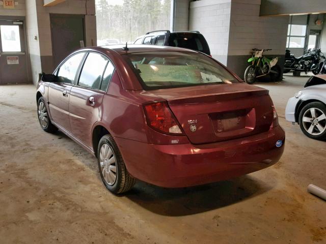 1G8AJ55F06Z100495 - 2006 SATURN ION LEVEL MAROON photo 3
