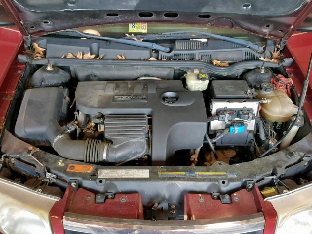 1G8AJ55F06Z100495 - 2006 SATURN ION LEVEL MAROON photo 7