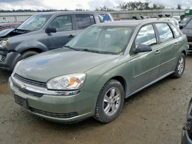 1G1ZT62865F181767 - 2005 CHEVROLET MALIBU MAX GREEN photo 2