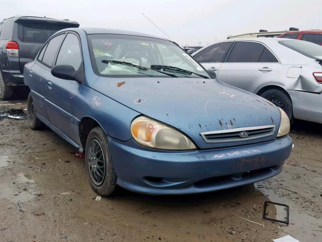 KNADC123416021421 - 2001 KIA RIO BLUE photo 1