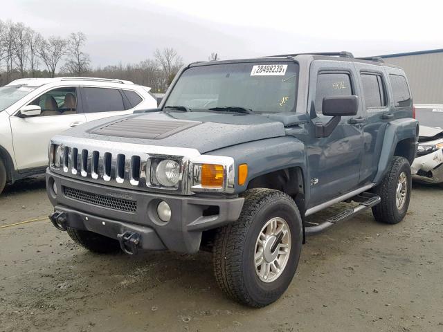 5GTDN136968328321 - 2006 HUMMER H3 BLUE photo 2