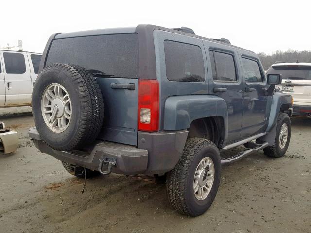 5GTDN136968328321 - 2006 HUMMER H3 BLUE photo 4