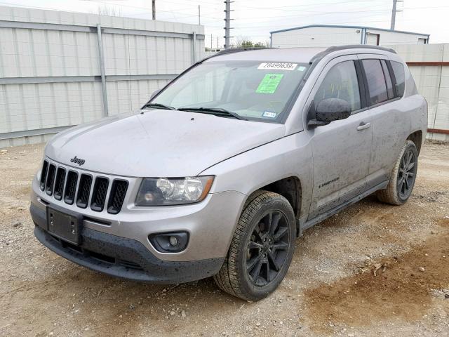 1C4NJCBA3ED764631 - 2014 JEEP COMPASS SP SILVER photo 2