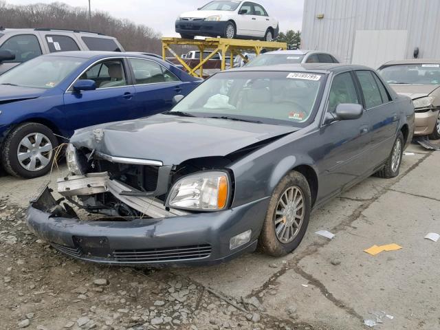 1G6KE54Y83U166225 - 2003 CADILLAC DEVILLE DH GRAY photo 2