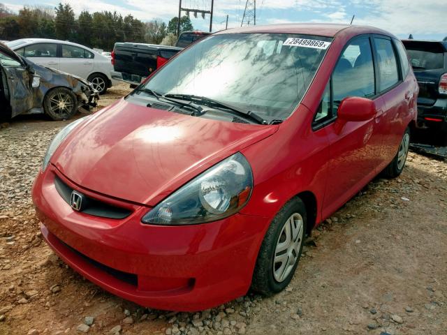 JHMGD38408S048608 - 2008 HONDA FIT RED photo 2