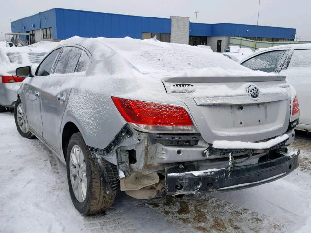 1G4GF5E32CF221528 - 2012 BUICK LACROSSE P SILVER photo 3