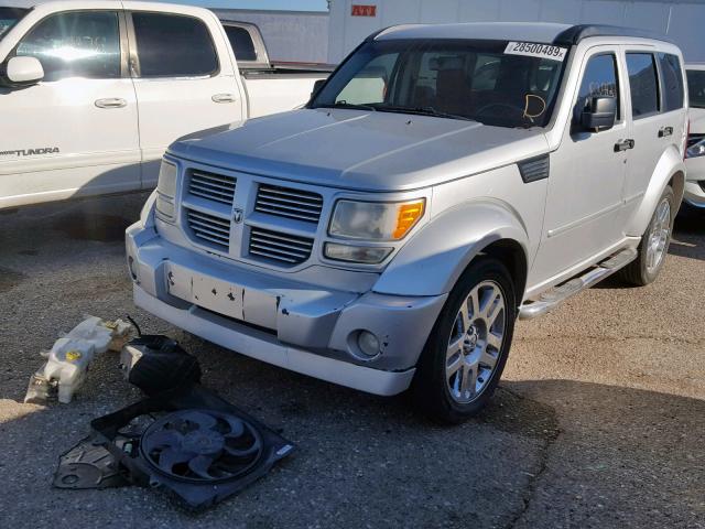 1D8GT58697W610788 - 2007 DODGE NITRO R/T SILVER photo 2