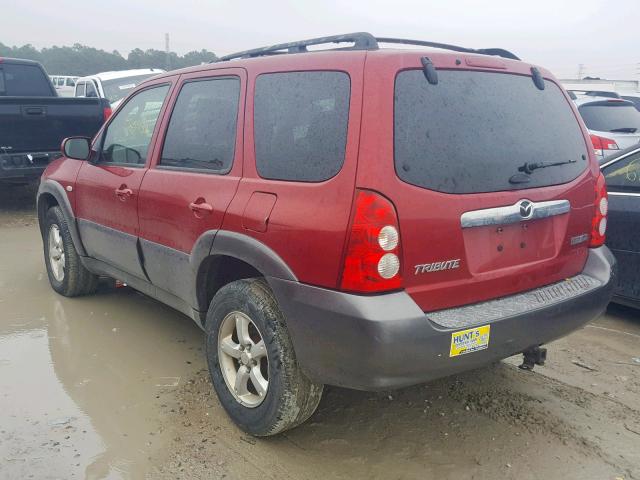 4F2CZ96126KM13235 - 2006 MAZDA TRIBUTE S BURGUNDY photo 3