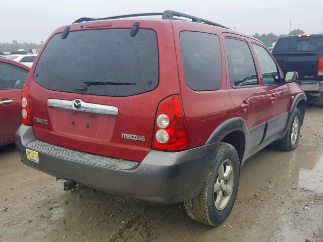 4F2CZ96126KM13235 - 2006 MAZDA TRIBUTE S BURGUNDY photo 4