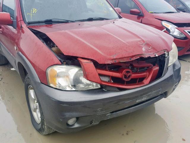 4F2CZ96126KM13235 - 2006 MAZDA TRIBUTE S BURGUNDY photo 9