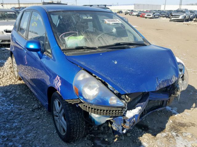 JHMGD38658S032812 - 2008 HONDA FIT SPORT BLUE photo 1