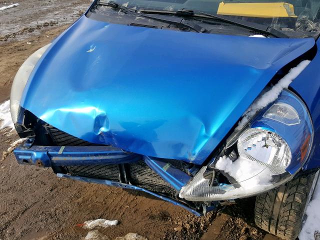 JHMGD38658S032812 - 2008 HONDA FIT SPORT BLUE photo 9