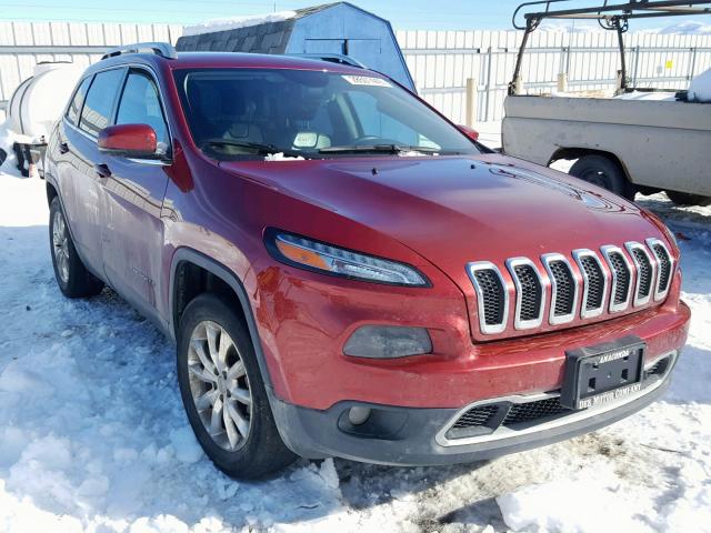 1C4PJMDB9HW520642 - 2017 JEEP CHEROKEE L RED photo 1