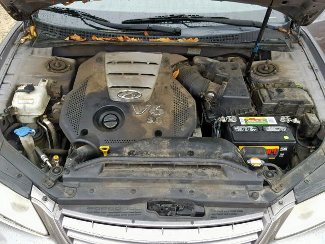 KMHFC46FX8A305611 - 2008 HYUNDAI AZERA SE SILVER photo 7