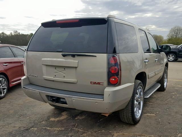 1GKFK63857J191190 - 2007 GMC YUKON DENA TAN photo 4