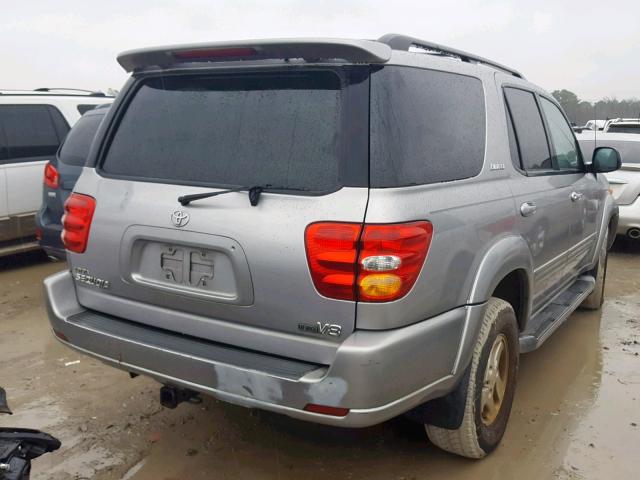 5TDZT38A01S030191 - 2001 TOYOTA SEQUOIA LI SILVER photo 4