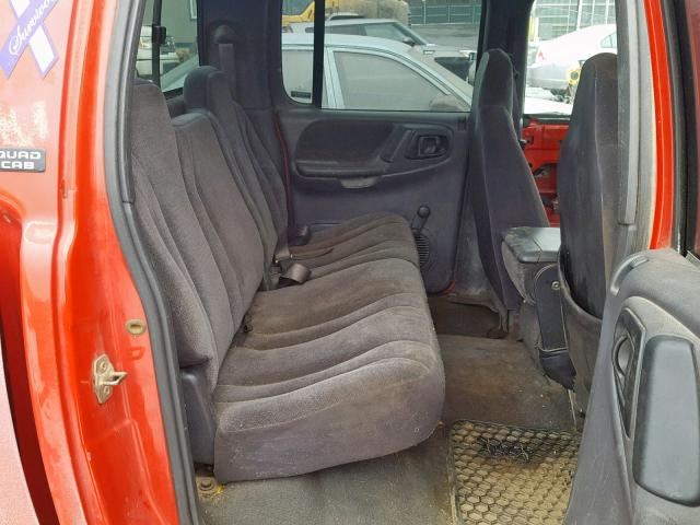 1B7GG2AN3YS788711 - 2000 DODGE DAKOTA QUA RED photo 6