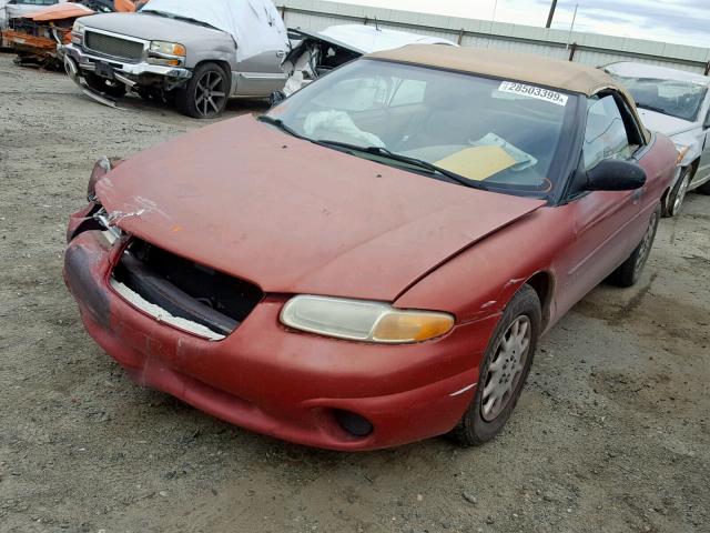 3C3EL45H5YT248492 - 2000 CHRYSLER SEBRING JX RED photo 2