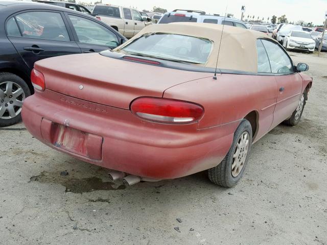 3C3EL45H5YT248492 - 2000 CHRYSLER SEBRING JX RED photo 4