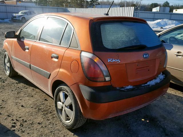 KNADE243996450482 - 2009 KIA RIO 5 SX ORANGE photo 3