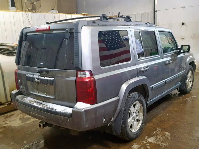 1J8HG48N77C644229 - 2007 JEEP COMMANDER SILVER photo 4