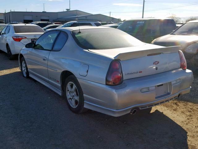 2G1WX15K029136054 - 2002 CHEVROLET MONTE CARL SILVER photo 3