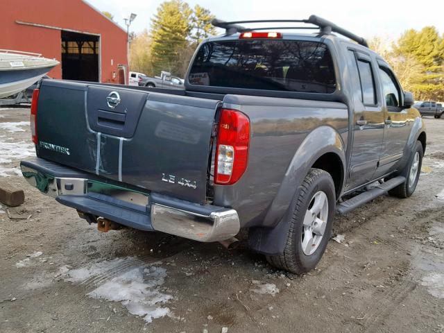 1N6AD07WX6C413549 - 2006 NISSAN FRONTIER C GRAY photo 4