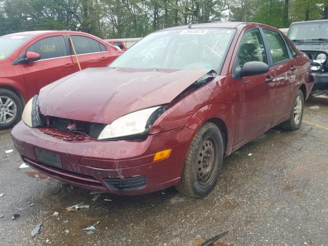 1FAFP34N16W137215 - 2006 FORD FOCUS ZX4 MAROON photo 2