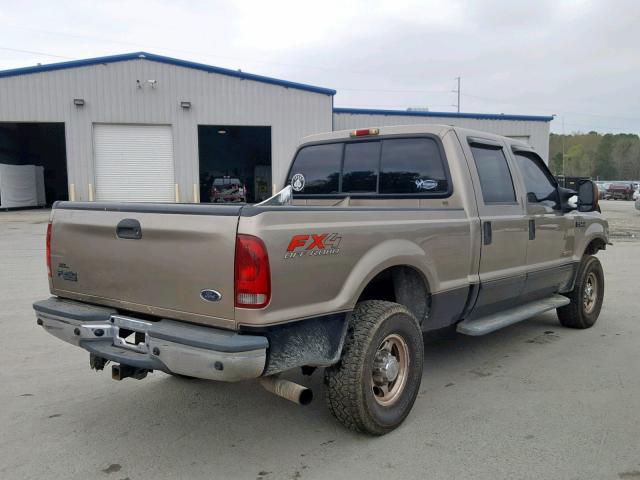 1FTNW21P24EB38143 - 2004 FORD F250 SUPER TAN photo 4