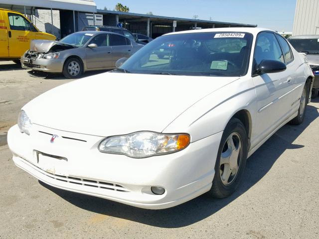 2G1WX15K019266687 - 2001 CHEVROLET MONTE CARL WHITE photo 2