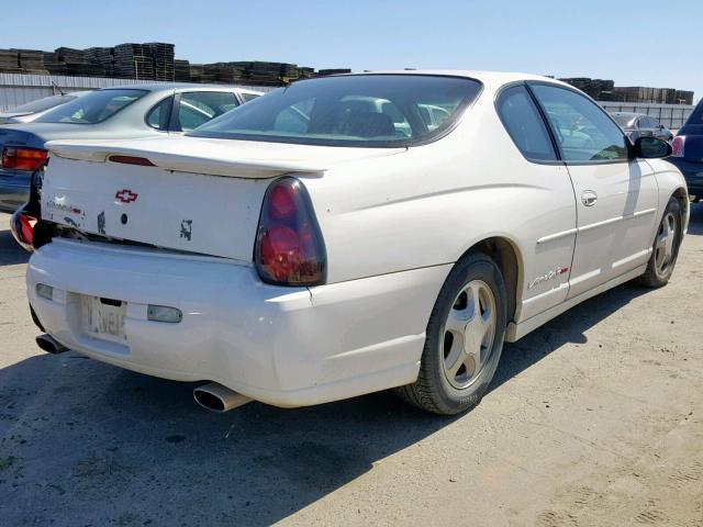 2G1WX15K019266687 - 2001 CHEVROLET MONTE CARL WHITE photo 4