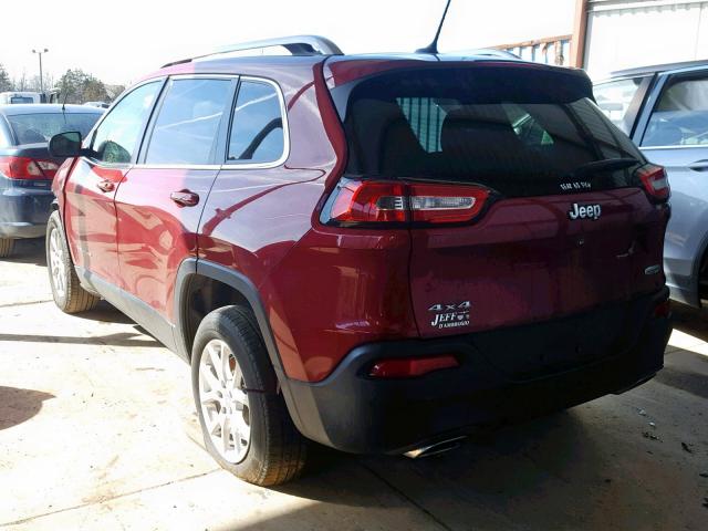 1C4PJMCS5FW600678 - 2015 JEEP CHEROKEE L RED photo 3