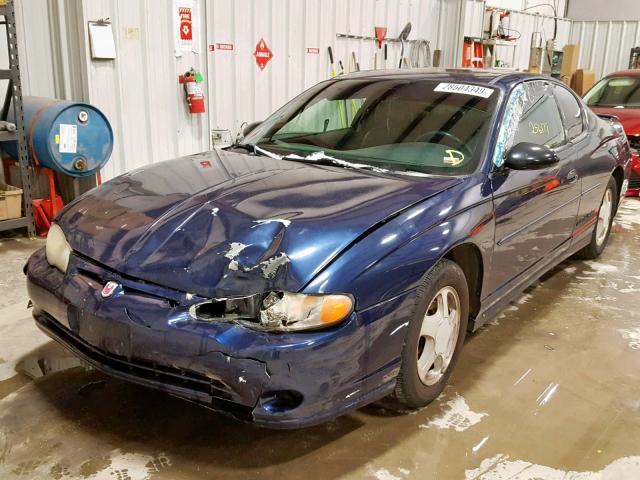 2G1WX15KX19258161 - 2001 CHEVROLET MONTE CARL BLUE photo 2