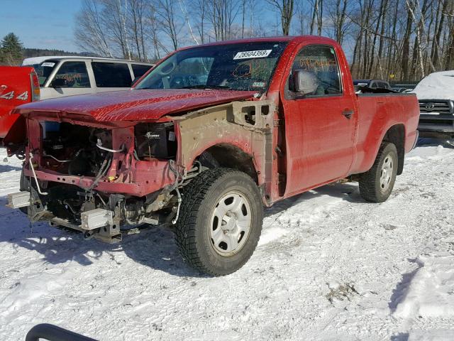 5TFNX4CN7CX013775 - 2012 TOYOTA TACOMA RED photo 2