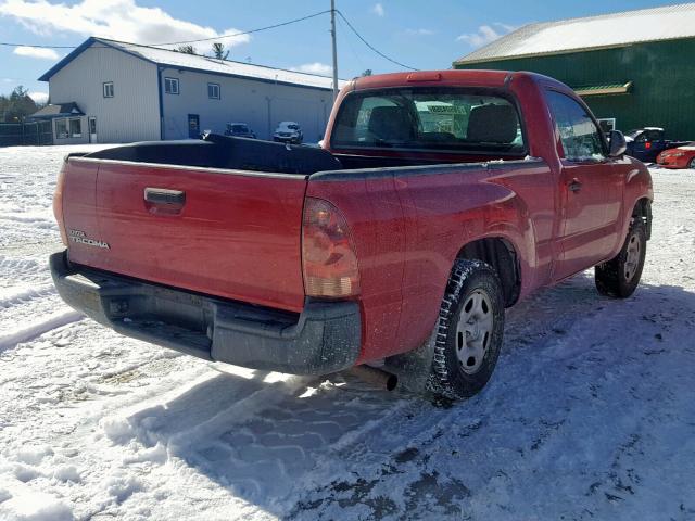 5TFNX4CN7CX013775 - 2012 TOYOTA TACOMA RED photo 4