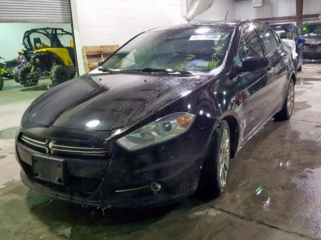 1C3CDFCH7DD136229 - 2013 DODGE DART LIMIT BLACK photo 2