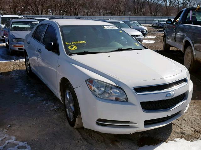 1G1ZG57B484190955 - 2008 CHEVROLET MALIBU LS WHITE photo 1