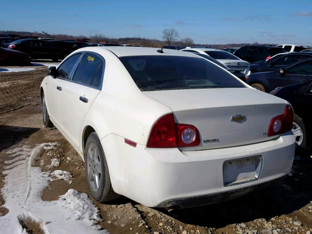 1G1ZG57B484190955 - 2008 CHEVROLET MALIBU LS WHITE photo 3