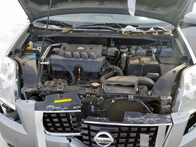 3N1AB61E49L624155 - 2009 NISSAN SENTRA 2.0 SILVER photo 7