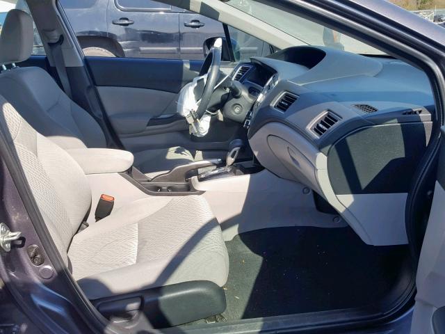 19XFB2F58EE079600 - 2014 HONDA CIVIC LX CHARCOAL photo 5